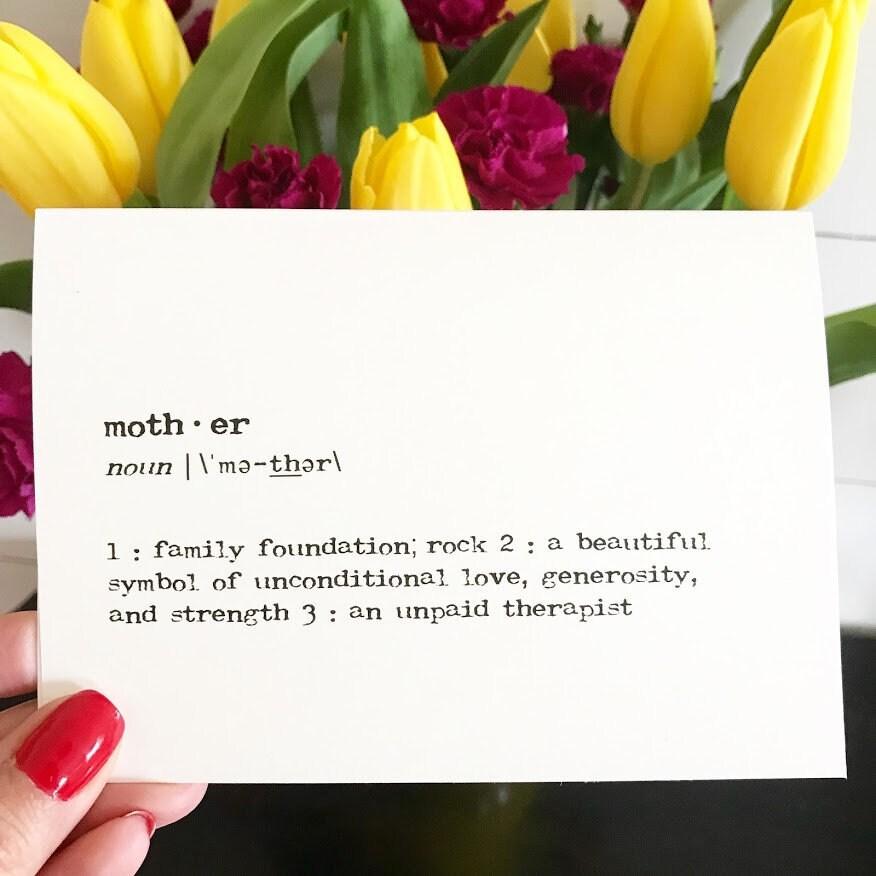 Definition Greeting Card: Plant Mom