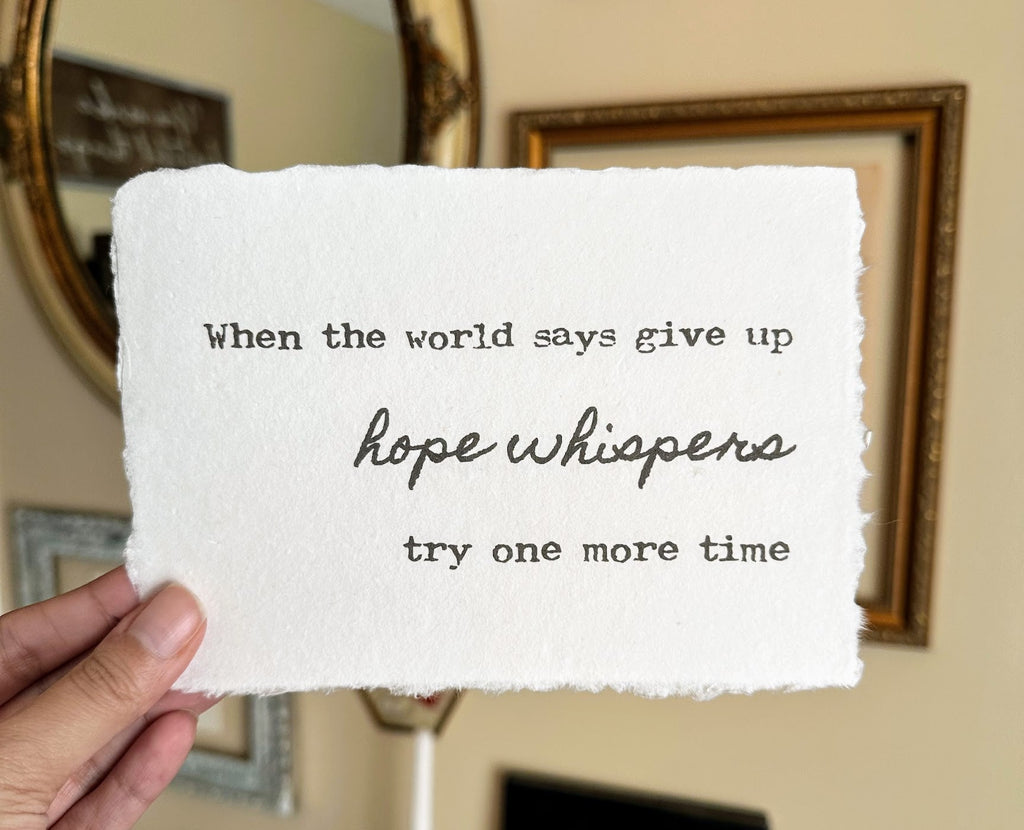 5 Small Ways to Hold on to Hope